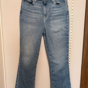 PAIGE Claudine High Rise Light Blue Flare Jeans